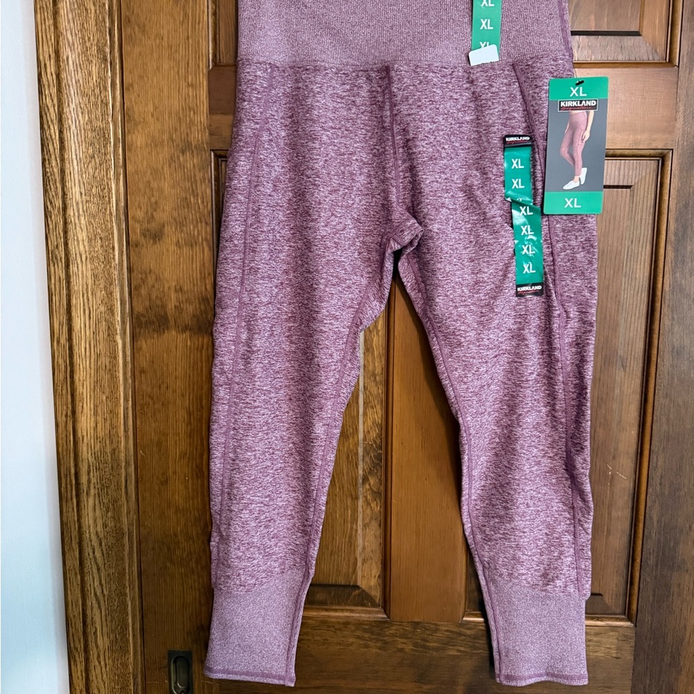 Kirkland Signature Leggings High Waist Moisture-Wicking XL NWT
